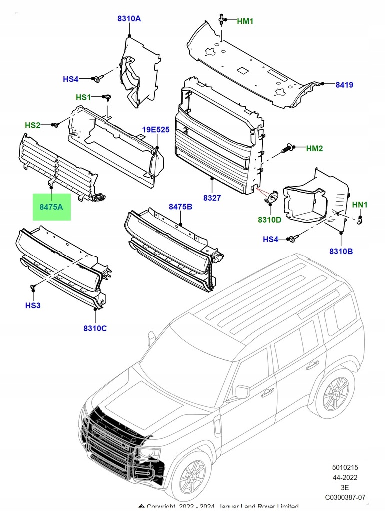 фото №9, Оригінальна повітропровід повітря жалюзі електрична new defender lr129985