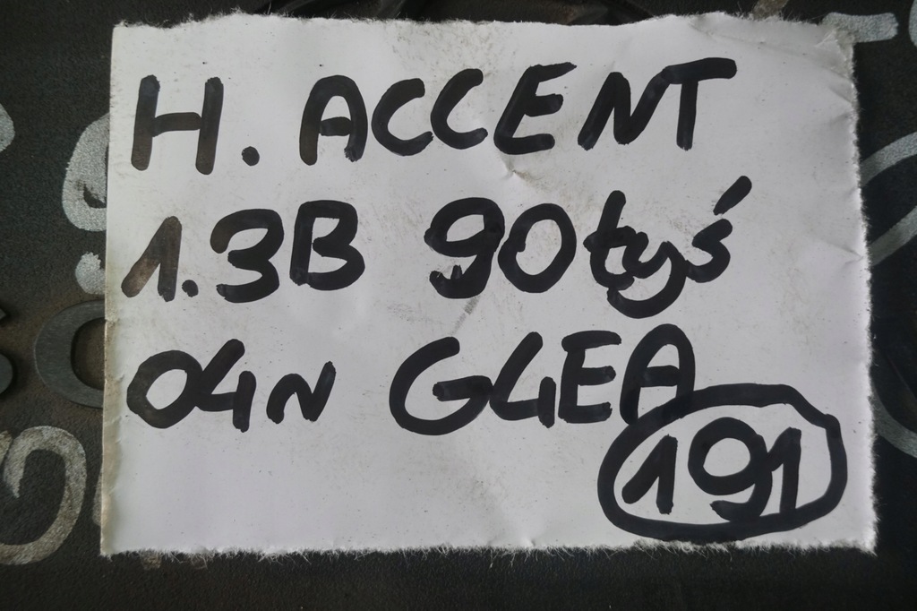 фото №10, Hyundai accent ii двигун 1.3 бензин g4ea блок головка 2004rok