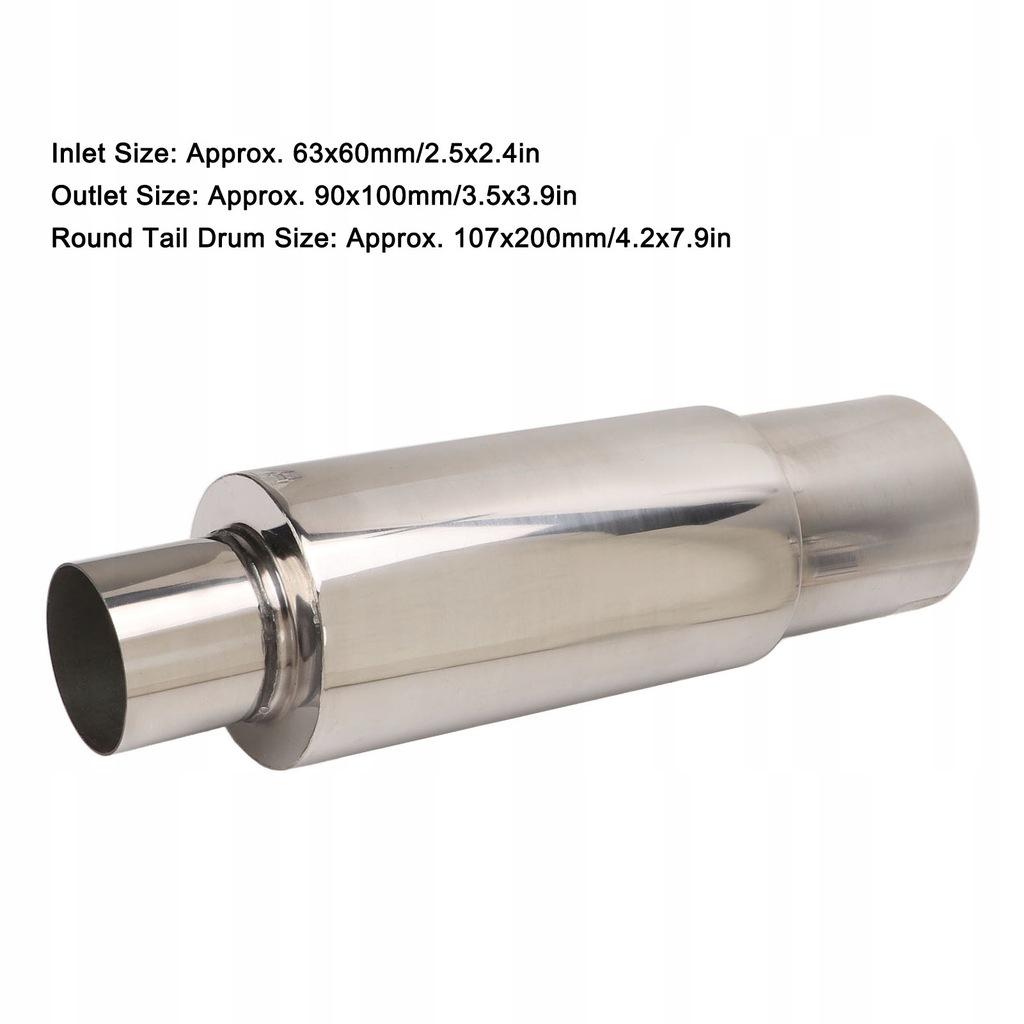 фото №8, Резонатор глушителя выхлоп ze нержавеющая сталь нержавеющей