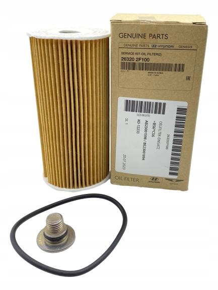 фото №1, 263202f100 фильтр масла оригинал оригинальный номер hyundai grand santa fe palisade tucson