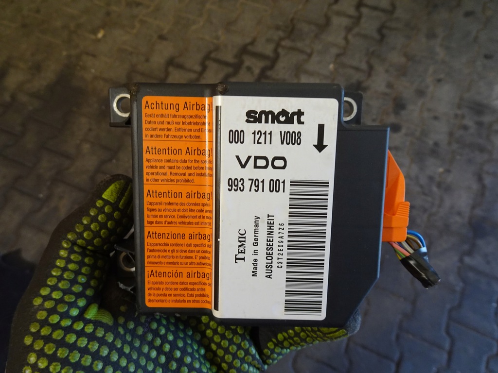 фото №1, Smart fortwo модуль air bag 0001211