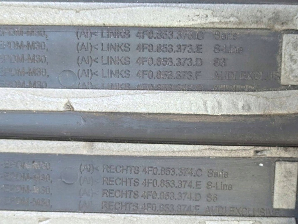 фото №6, Молдинг поріг внутрішня комплект audi a6 4f/c6 facelift 2010 4f0853373e