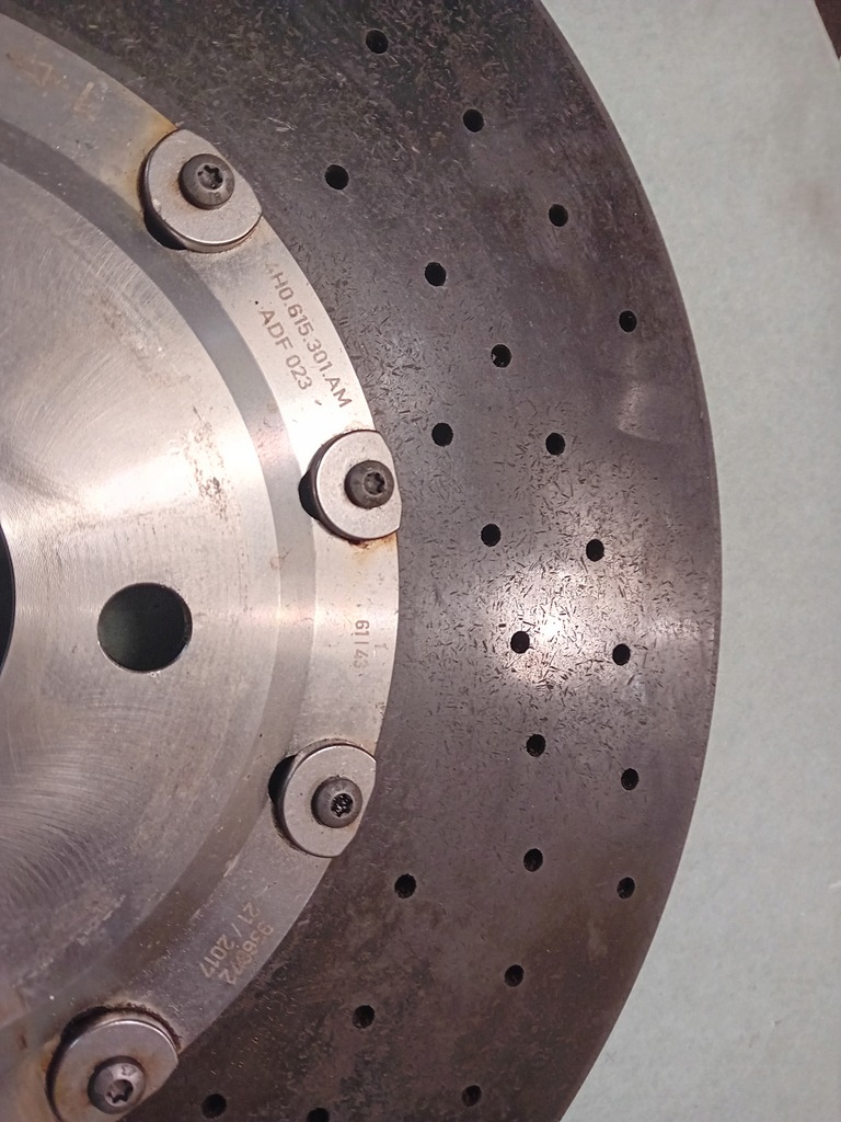 фото №13, Audi a8 s8 a6 s6 4g0 a7 s7 4g8 диск керамическая левая перед 4h0615301am b22