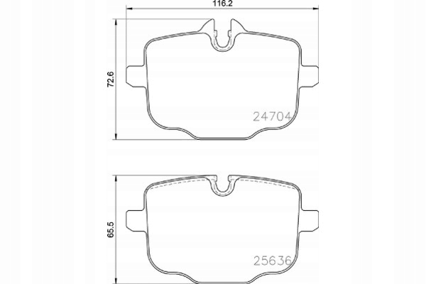 фото №16, Brembo тормозные колодки тормозные задняя bmw 3 g20 g80 g28 4 g22 g82 5 g30 f90 5