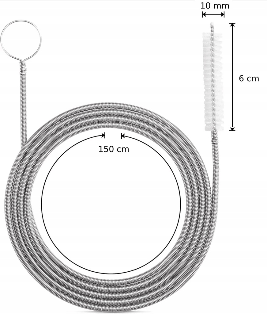 фото №11, Щетка wycior do чистка отвода холодильник zlewu rur люк