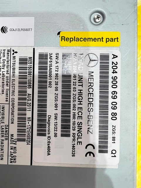 фото №6, Mercedes w204 радио navi навигация a2049006909