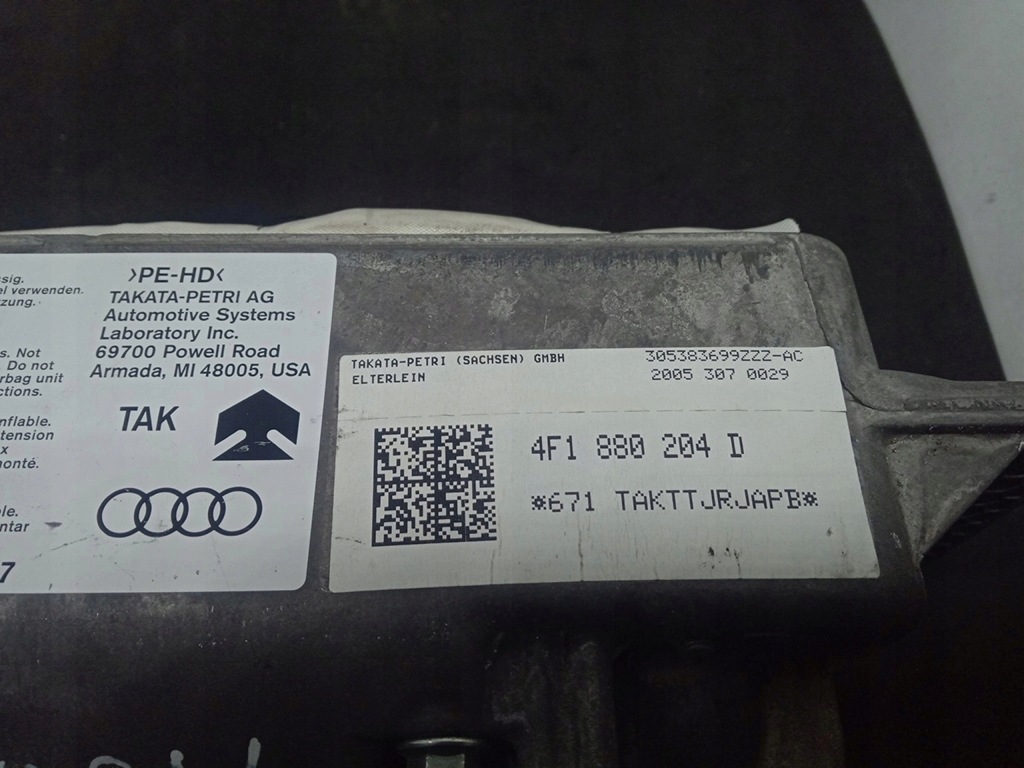 фото №9, Подушка пасажира подушка безпеки audi a6 c6 4f1880204d