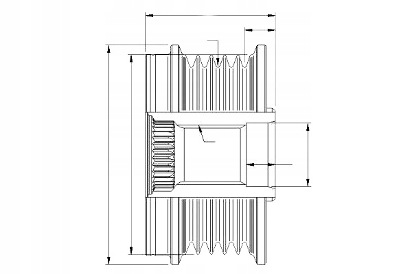 Генератор - сцепление односторонний hella 9xu 358 038-181 Цена