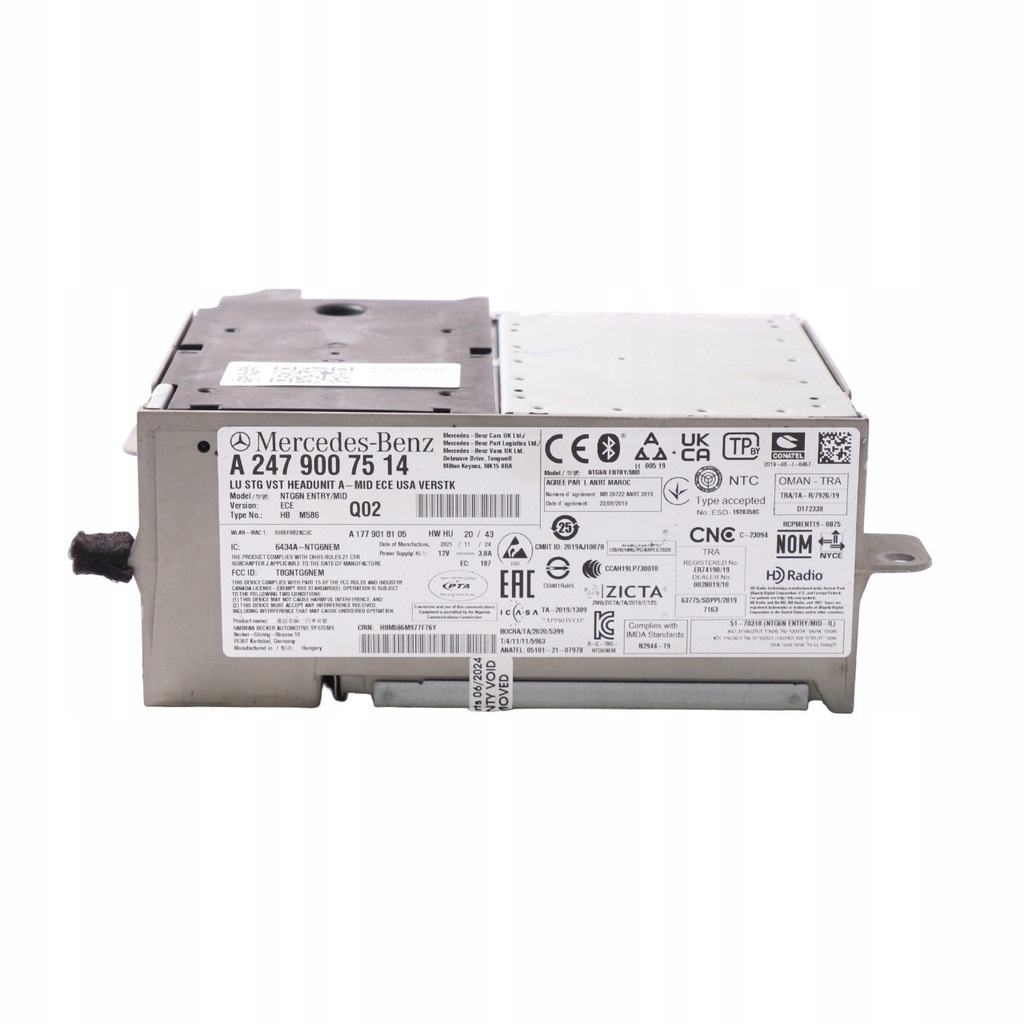 фото №10, Mercedes c118 w247 радио бортовой компьютер навигация модуль главный a2479003216