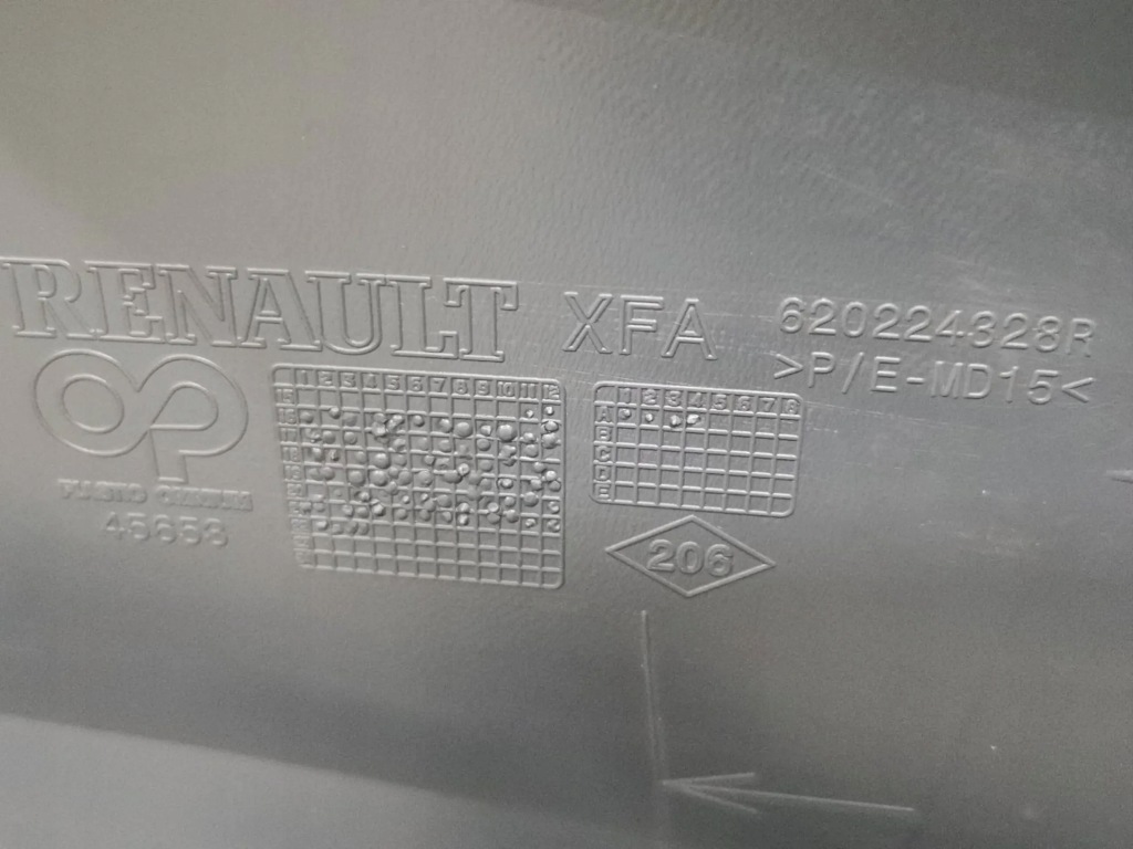 фото №16, Бампер, решётка радиатора, решётка радиатора, решётки renault scenic iv przed lift 246.