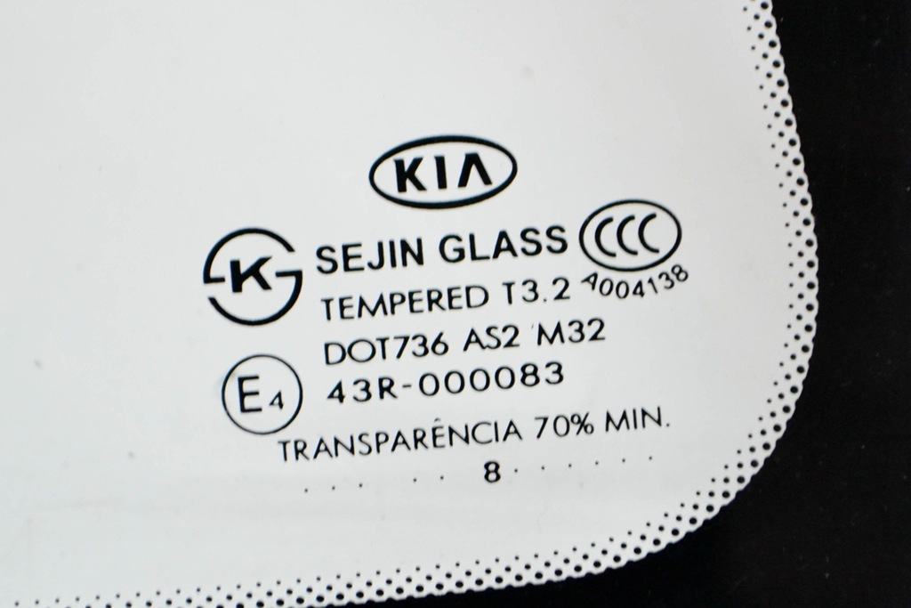 фото №7, Kia carens un задняя левая стекло четвертькруглая 87810-1d000 43r-000083 2.0i 20