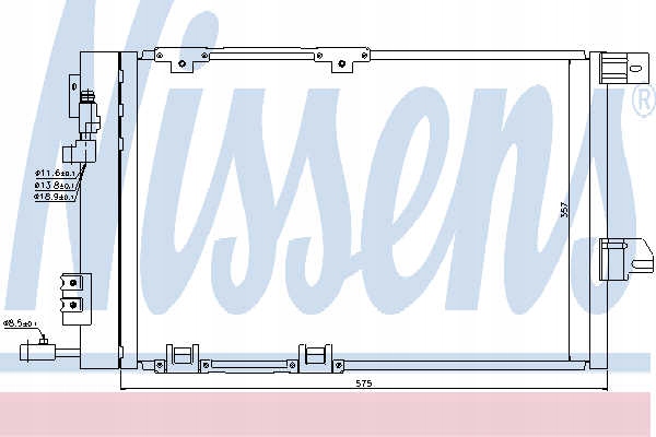 фото №1, Радіатор кондиціонера nissens 94384