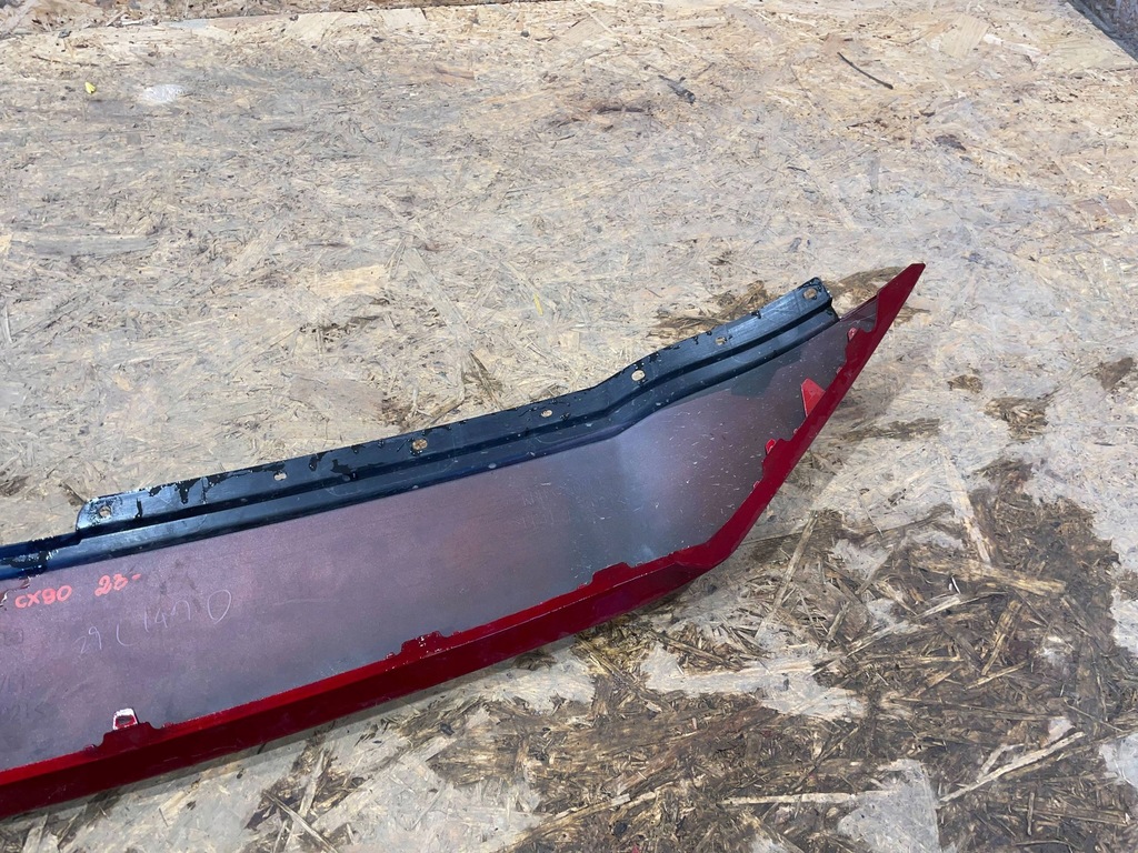 фото №9, Mazda cx90 cx-90 23- молдинг носик козырёк бампера перед решетка