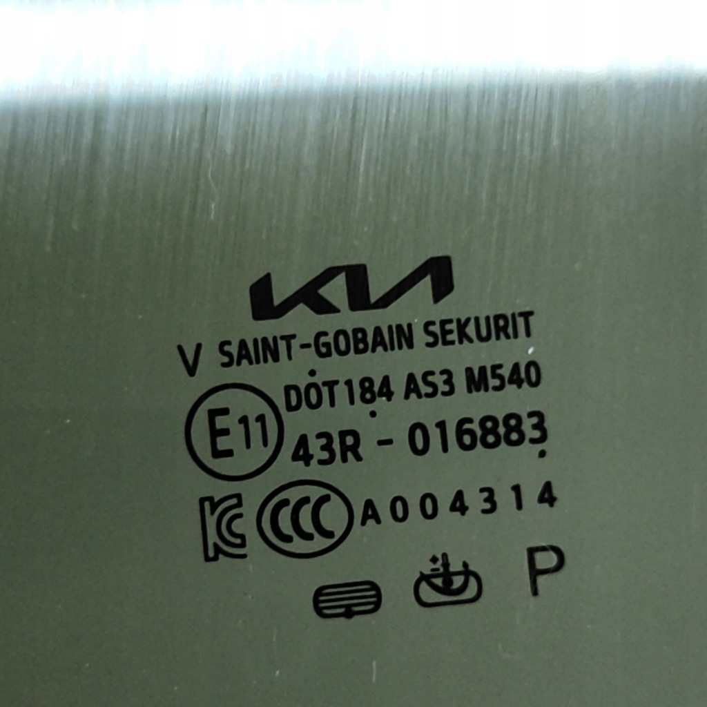 фото №6, Kia niro 2023 ліва сторона скло двері задніх