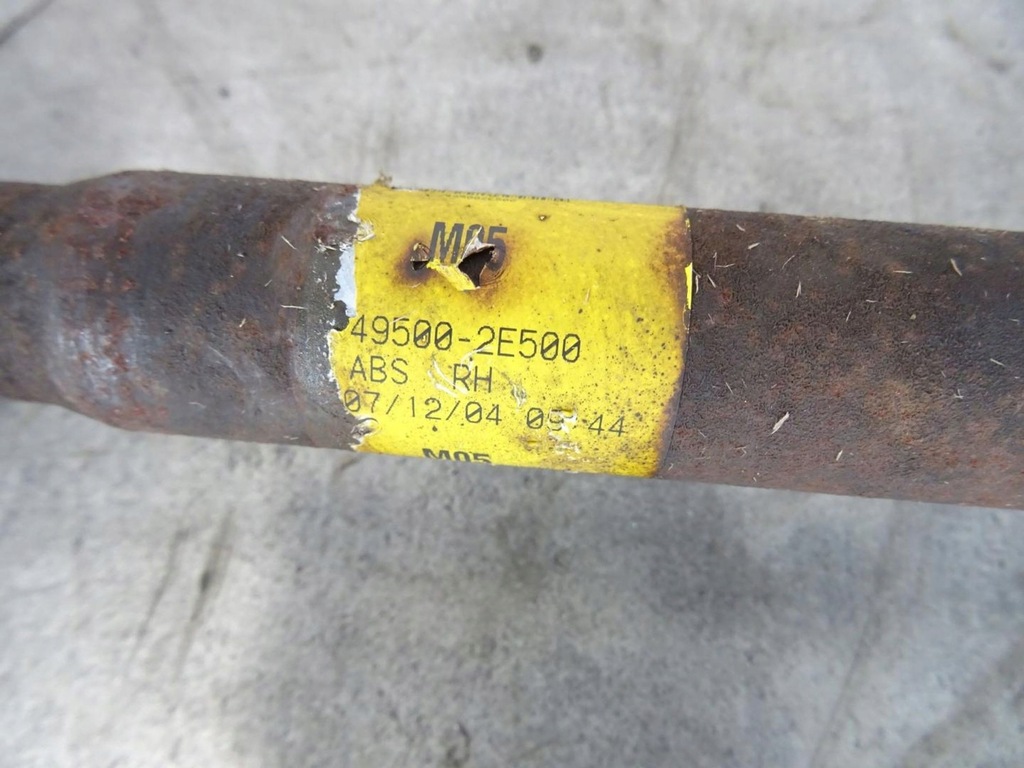 фото №4, Приводной вал правая длинная механическая коробка передач hyundai tucson i 2.0 cvvt