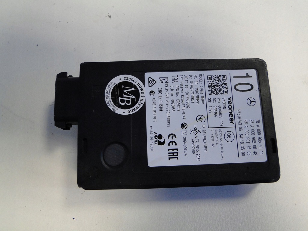 фото №6, Mercedes радар distronic cla 118 gle gls 167 a 177 c 205 e 213 238 eqc 293