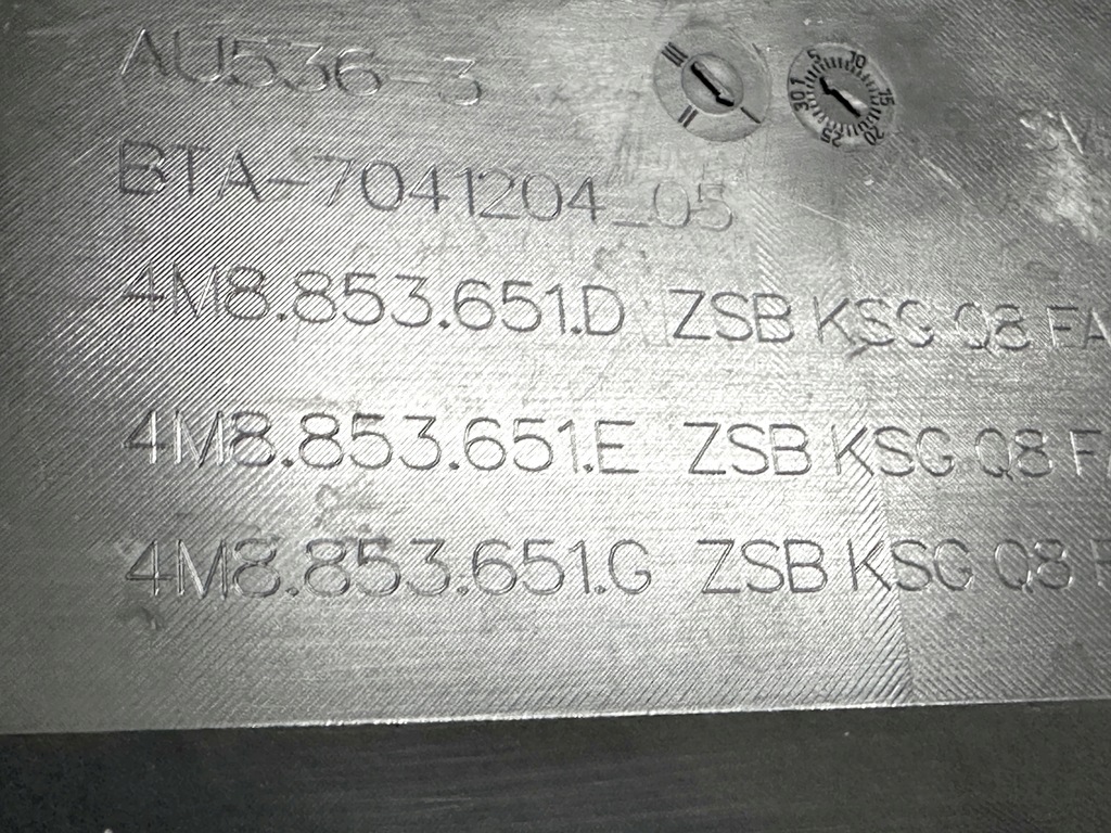 фото №16, Решётка радиатора решётка радиатора audi q8 4m8 - aso 4m8853651d e g - оригинал