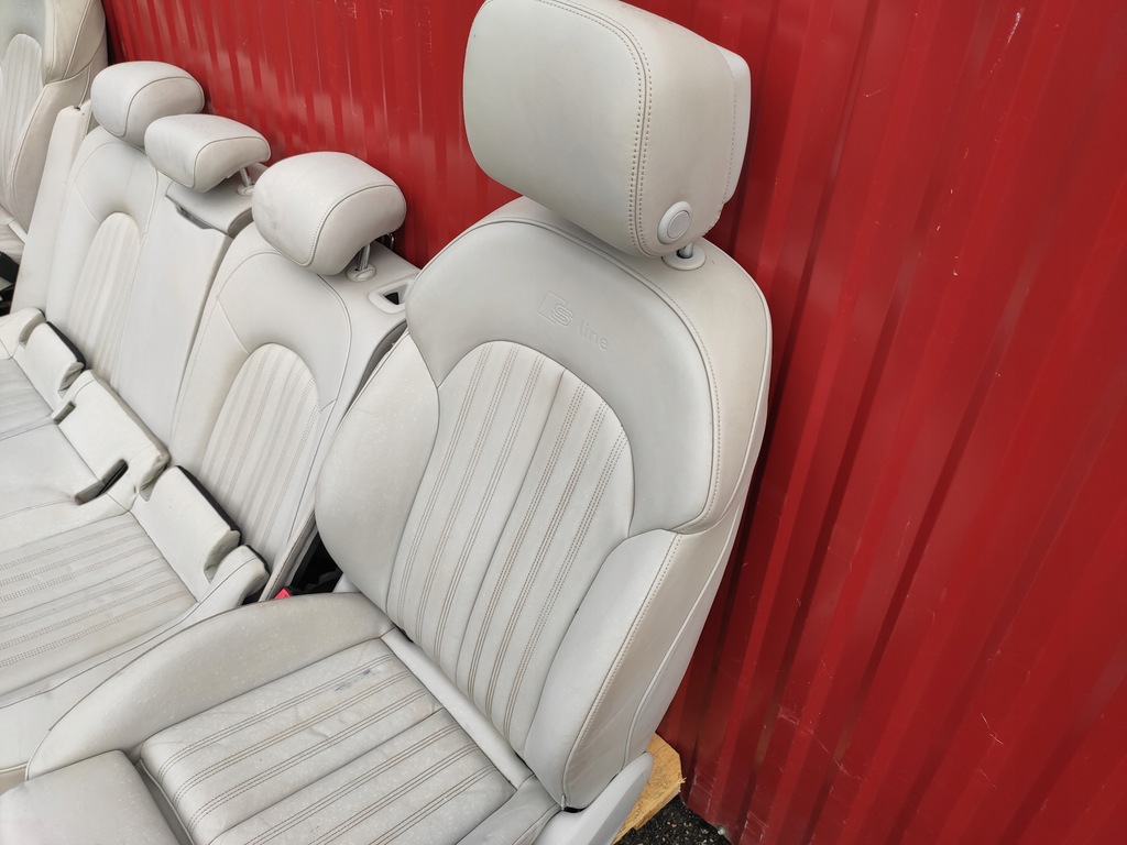 фото №10, Audi a7 4g салон сидіння сидіння s-line заднє сидіння обшивки комплект світла шкіра