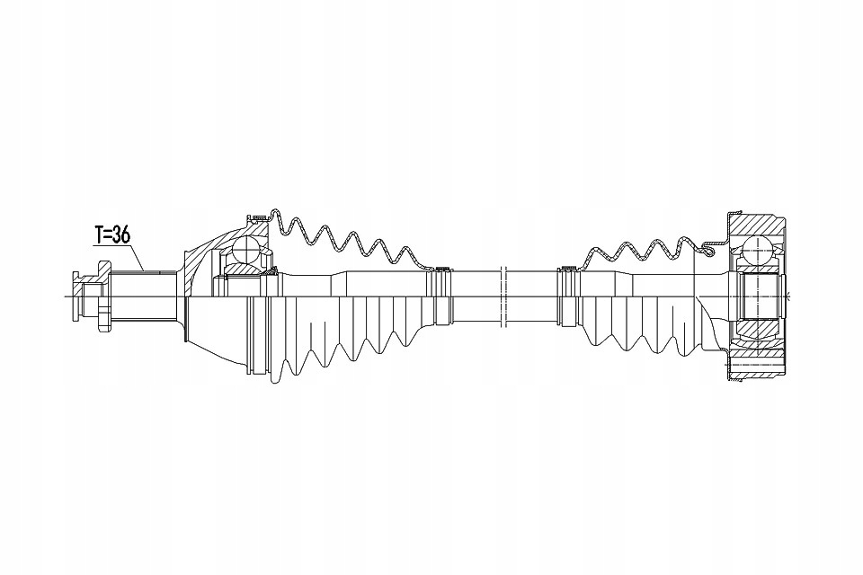 фото №14, Привідний вал привідна ліва vw polo 01-09 fox 1.2 03-