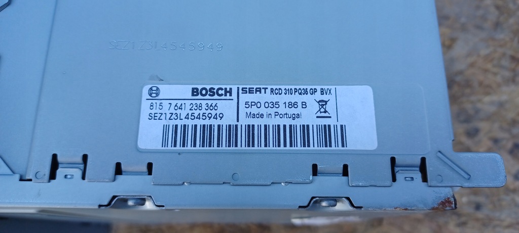 фото №7, Радио cd радиопроигрыватель 5p0035186b seat leon ii altea