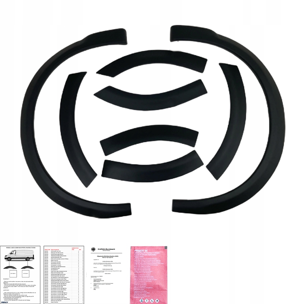 фото №6, Накладки подкрылок do vw transporter t6 2019-2021 po liftingu чёрный mat