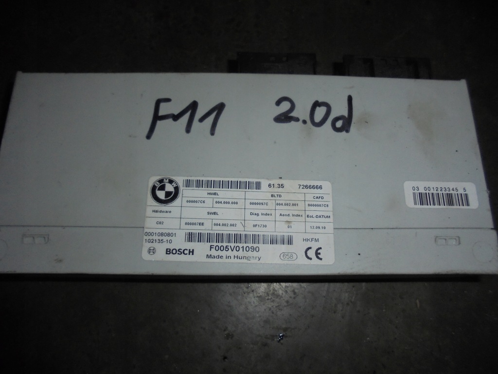 фото №1, Bmw f11 модуль крышки