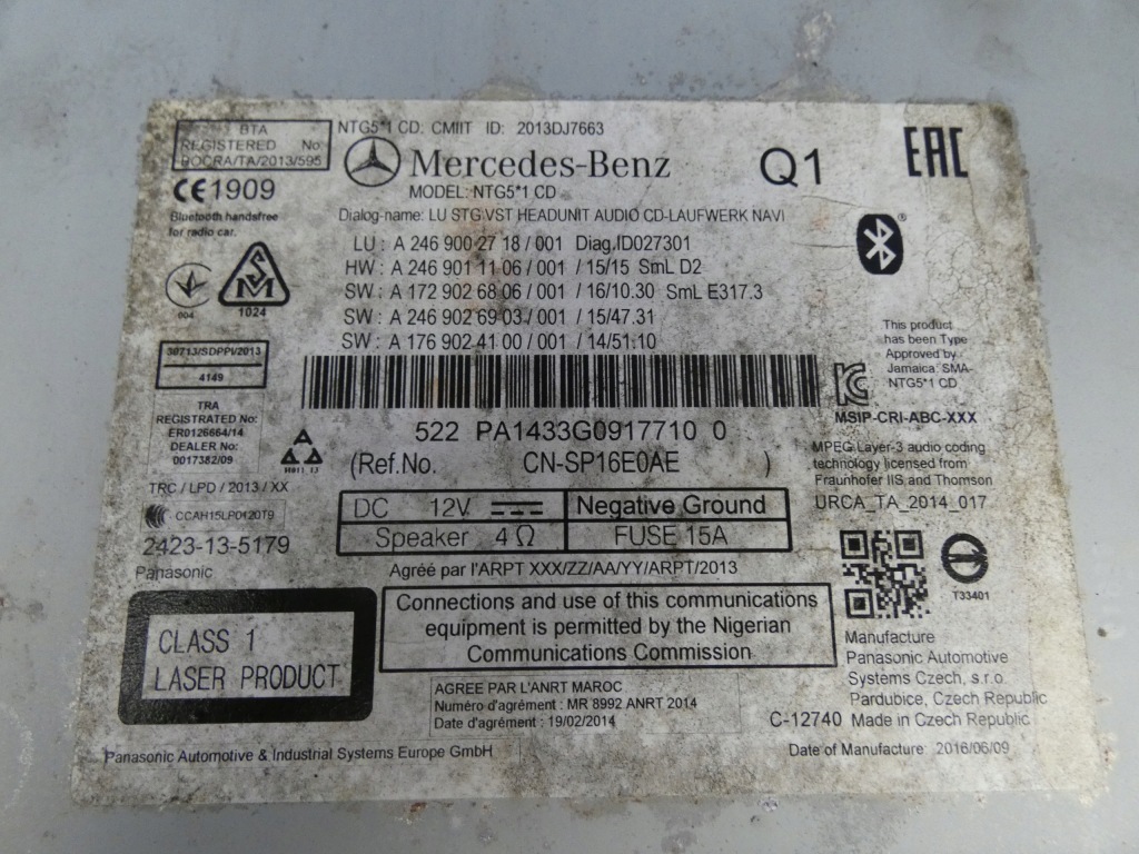 фото №3, Mercedes w117 cla w176 w246 радіо cd навігація