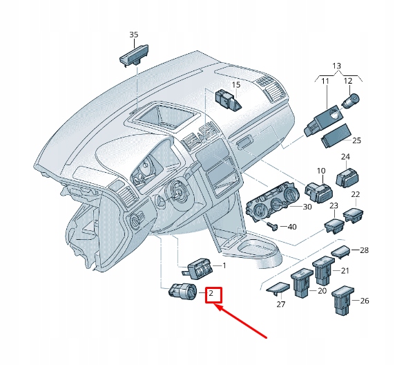 фото №4, Vw eos 1f фара switch управление unit 1k0941431bareh