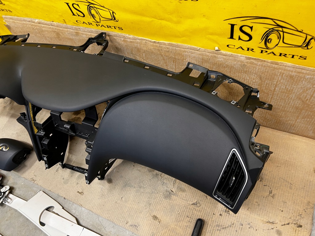 фото №6, Оригинальная приборная панель консоль infiniti q50 ремни подушка безопасности