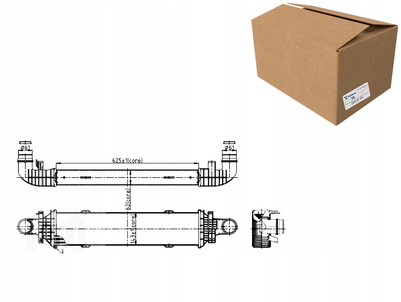 Радіатор інтеркулер mercedes-benz w212 09- Доставка