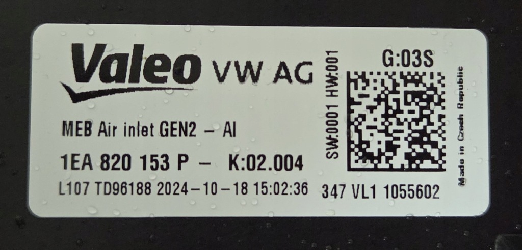 фото №15, Отопитель воздуходувка vw id4 id5 skoda enyaq 1ea820153p