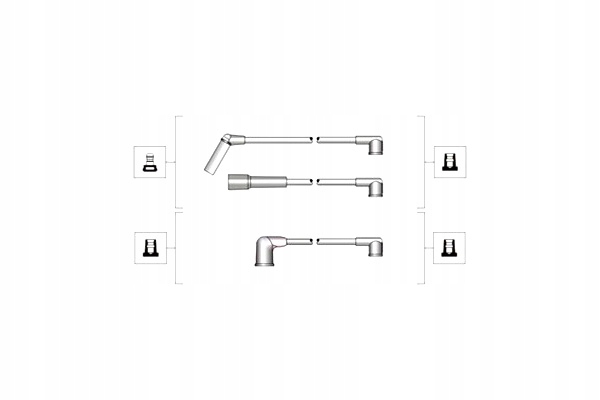 фото №2, Набор трубопровод зажигания chevrolet aveo kalos spark daewoo matiz