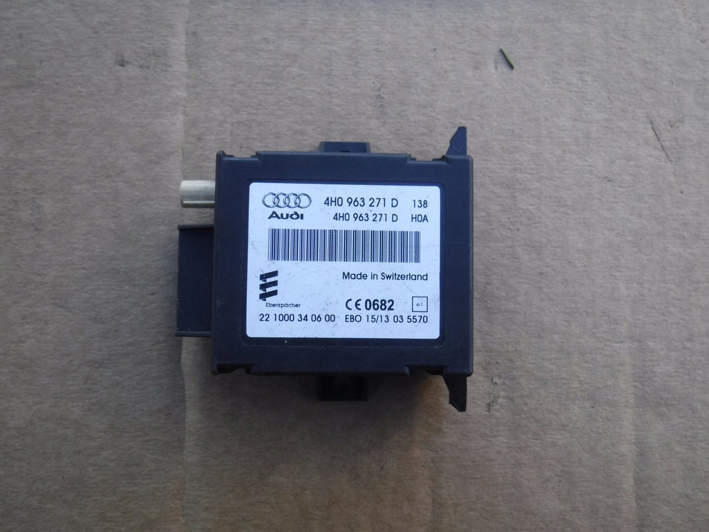 фото №1, Блок управления webasto audi a8 d4 4h0963271d