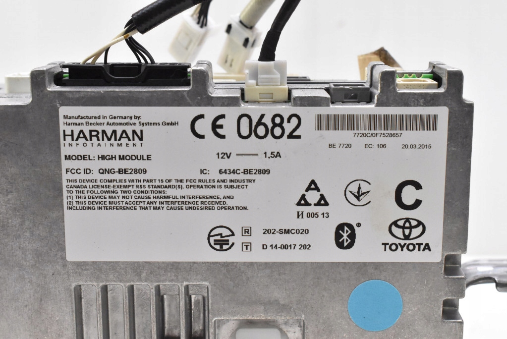 фото №7, Радио радиопроигрыватель cd navi 86140-02360 toyota auris ii e18 lift 15-18