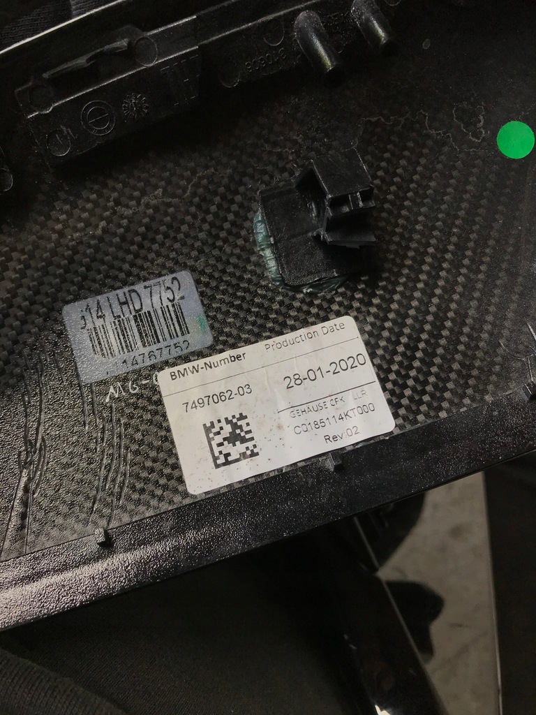 фото №13, Bmw 8 g14 g15 зеркало правое карбон 9 pin 9 кабели