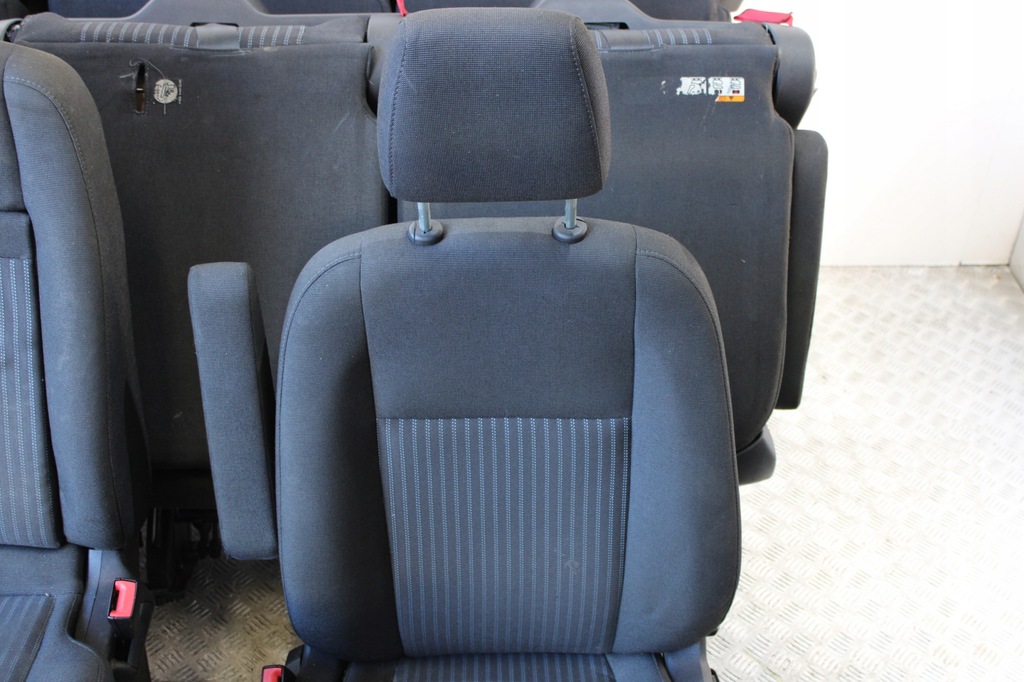 фото №4, Сиденья салон обивка 9 человек пассажирский ford transit custom