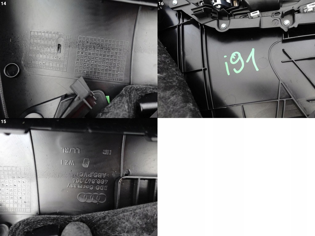 фото №12, Audi rs7 s7 a7 4g8 c7 10-18 обивка обшивка дверь правая задняя exclusive