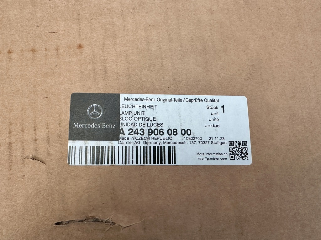 фото №11, Mercedes eqb x243 243 лампа права led high performence