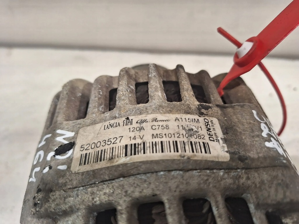 фото №6, Генератор denso 52003527 120a fiat grande punto 1.4 tjet 05-