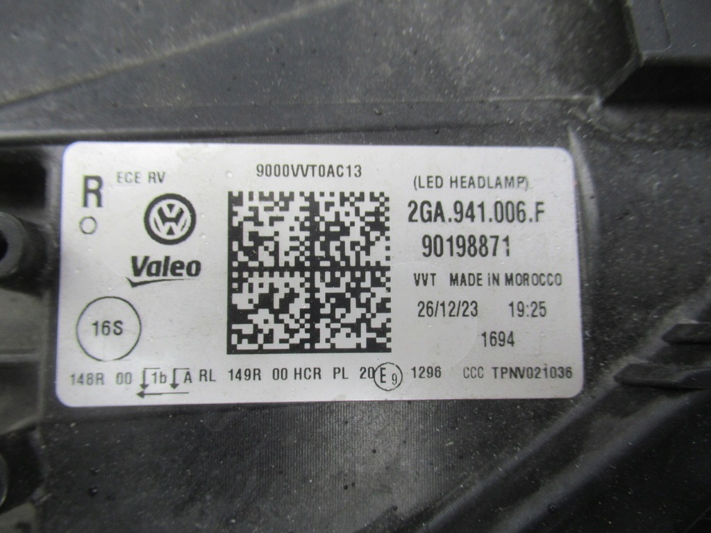 фото №13, Vw t-roc troc lift fl 21- 2ga лампа full led правая 2ga941006f