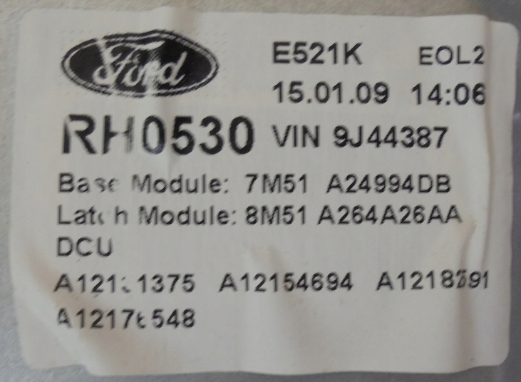 Ford focus mk2 2 рестайлінг  09 r підйомник скло правий задній Доставка