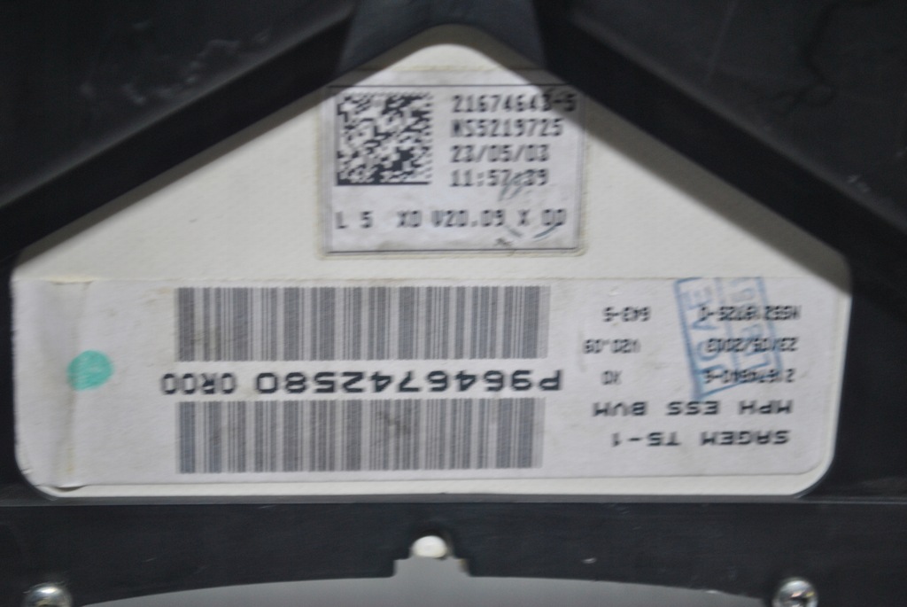 фото №5, Лічильник прилади peugeot 307 1.6 16v p9646742580