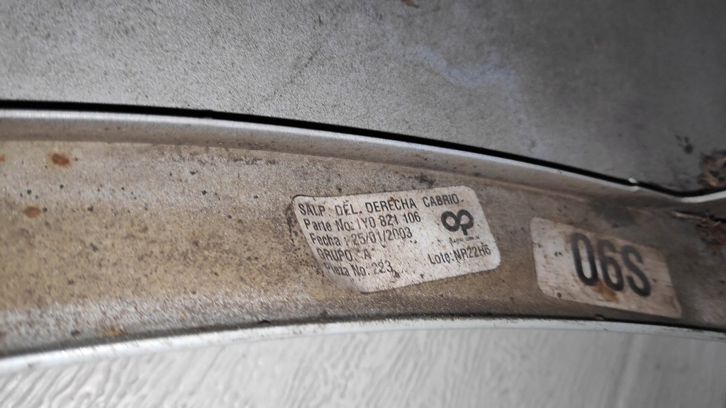 фото №14, Крила правий перед vw new beetle i 98-05