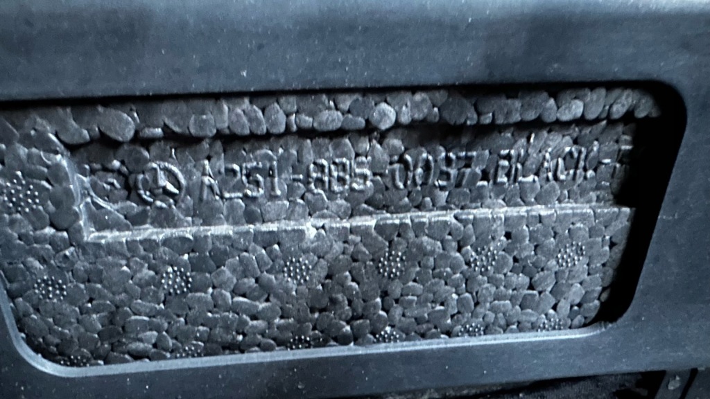 Mercedes r klasa 251 w251 абсорбер пена пенополистирол бампера передний Оригинал