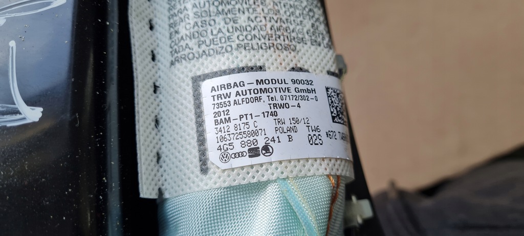 фото №9, A6 c7 4g подушка сидіння ліва перед 4g5880241b a7 4g