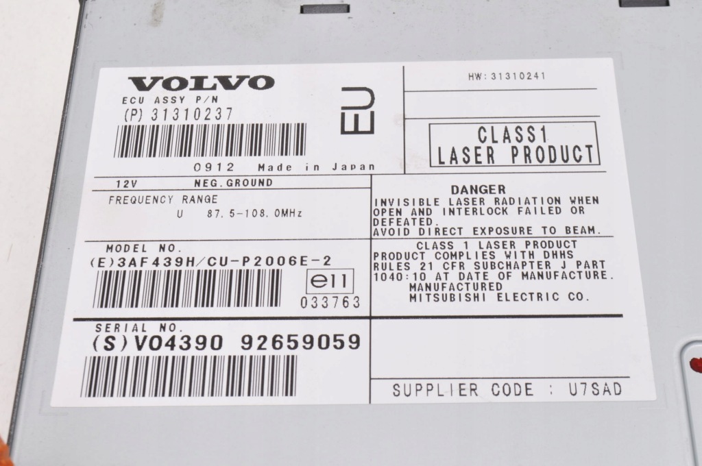 фото №4, Volvo xc90 чейнджер cd 31310237