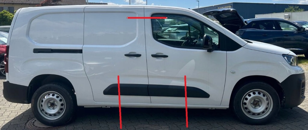Купить Порог стойка  средний b правый  обшивка partner berlingo iv 4 l2 long 18-