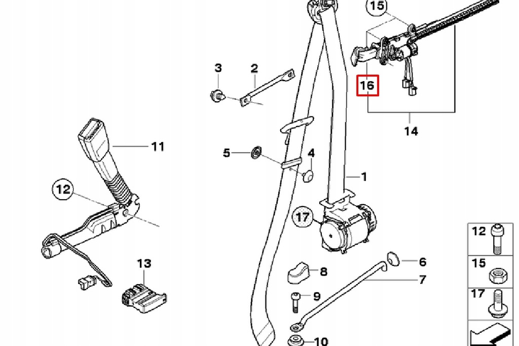 фото №9, Przedłużacz поперечина безопасности bmw 3 coupe e92 левый 72119144937 оригинальный