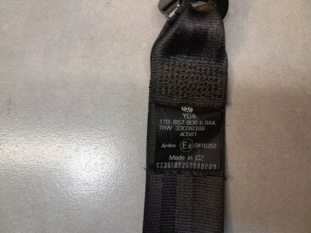 фото №8, Pas безпеки правий задня touran i fl 1.9 tdi