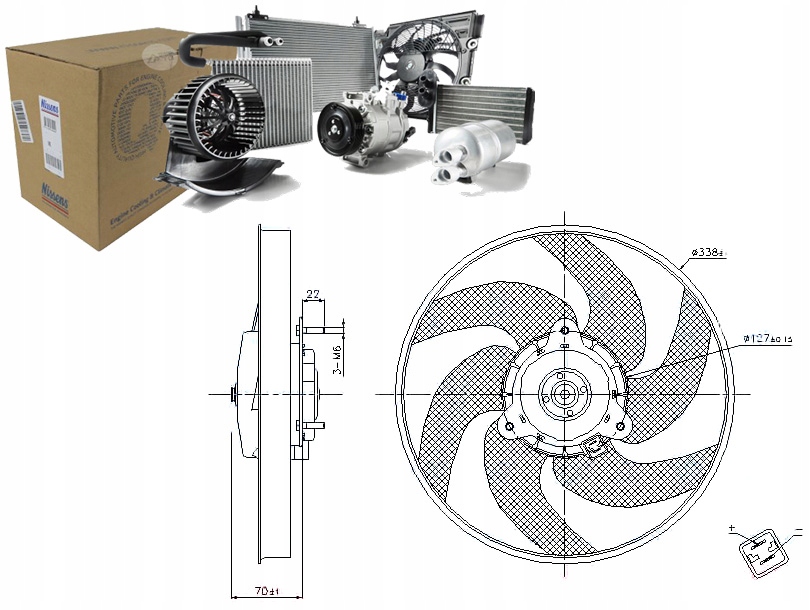 фото №1, Nissens вентилятор радіатора citroen berlingo xsar